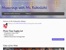 Tablet Screenshot of kvmusicteacher.com